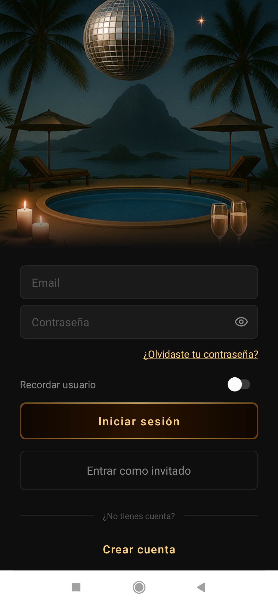 Pantalla de Login