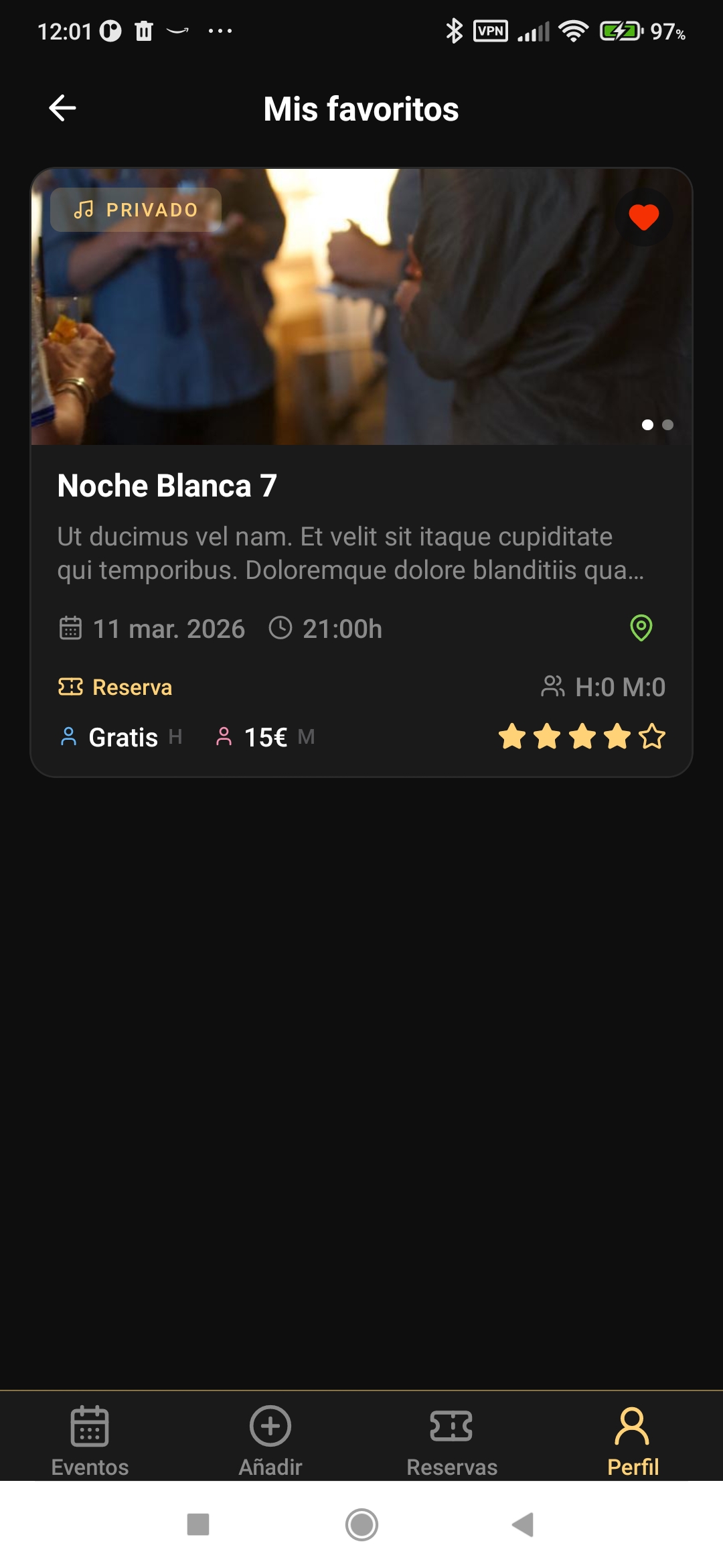 Mis favoritos